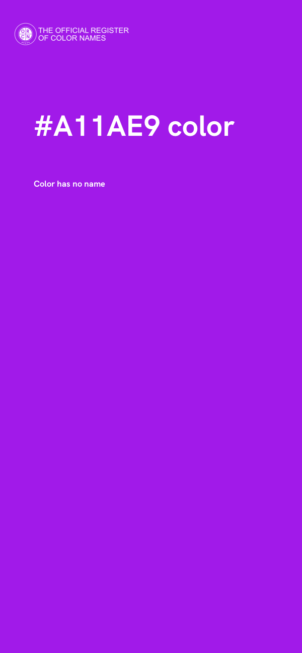 #A11AE9 color image