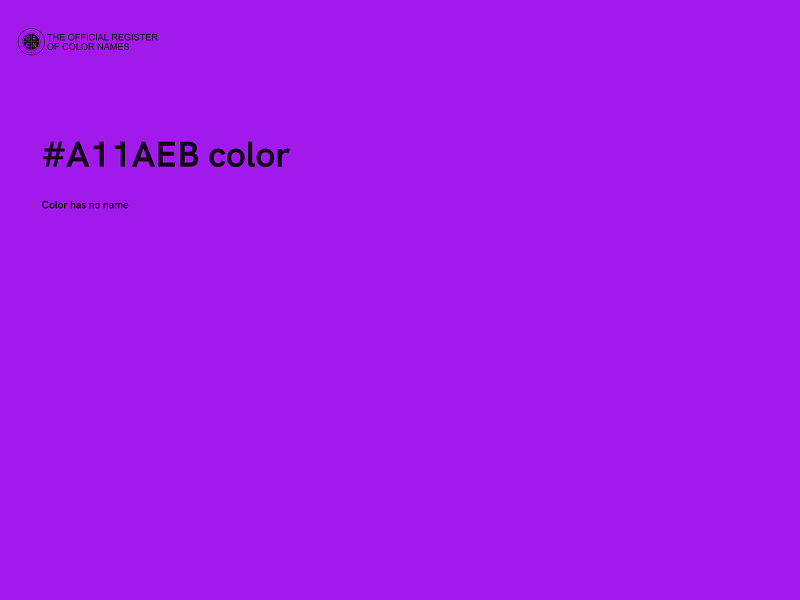 #A11AEB color image
