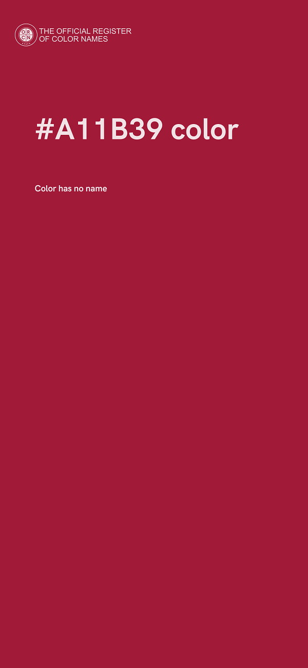#A11B39 color image