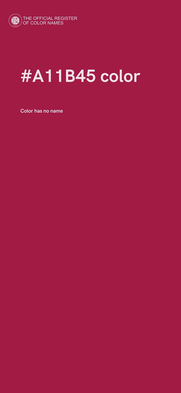 #A11B45 color image