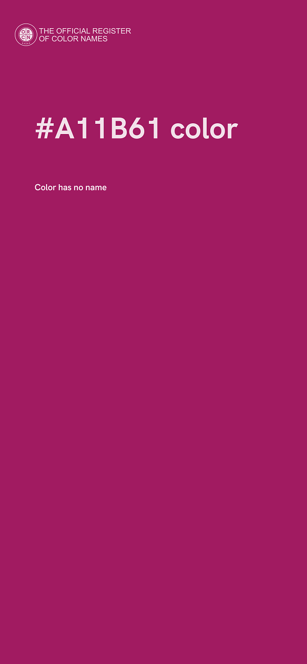 #A11B61 color image