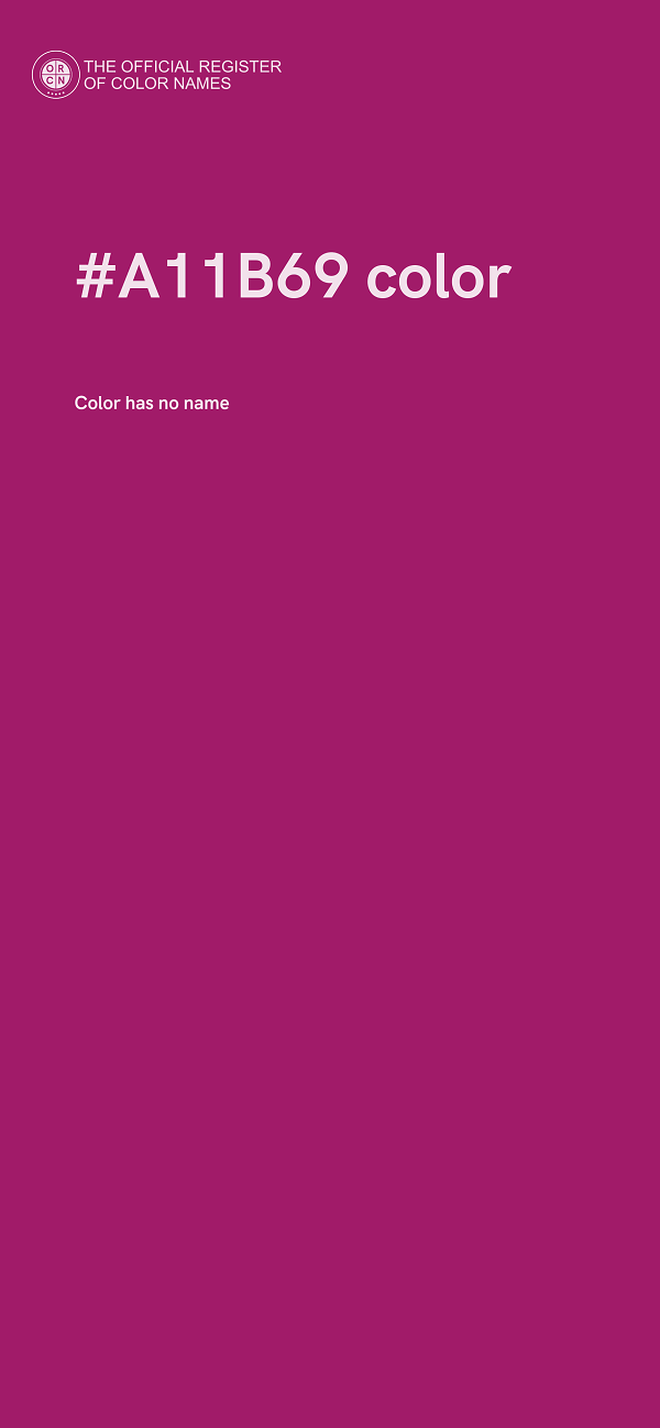 #A11B69 color image
