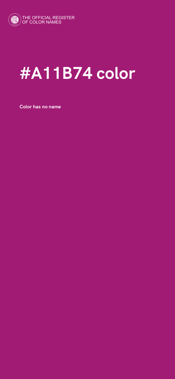 #A11B74 color image