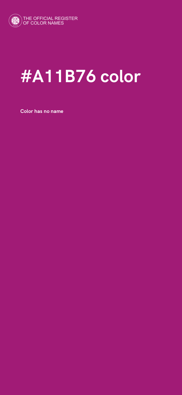 #A11B76 color image
