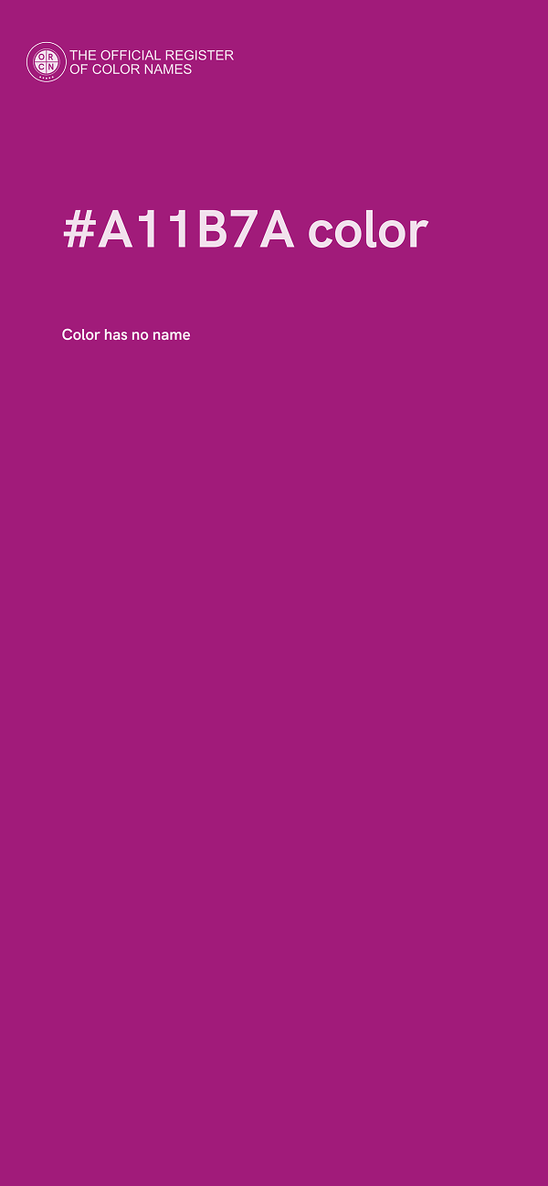 #A11B7A color image