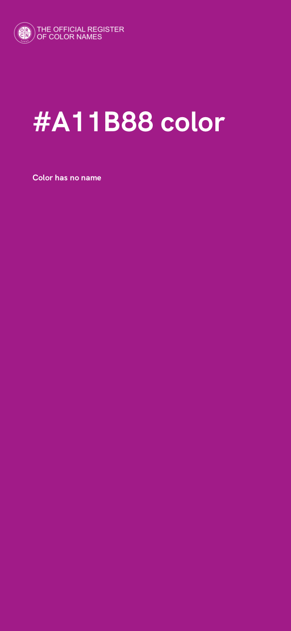 #A11B88 color image