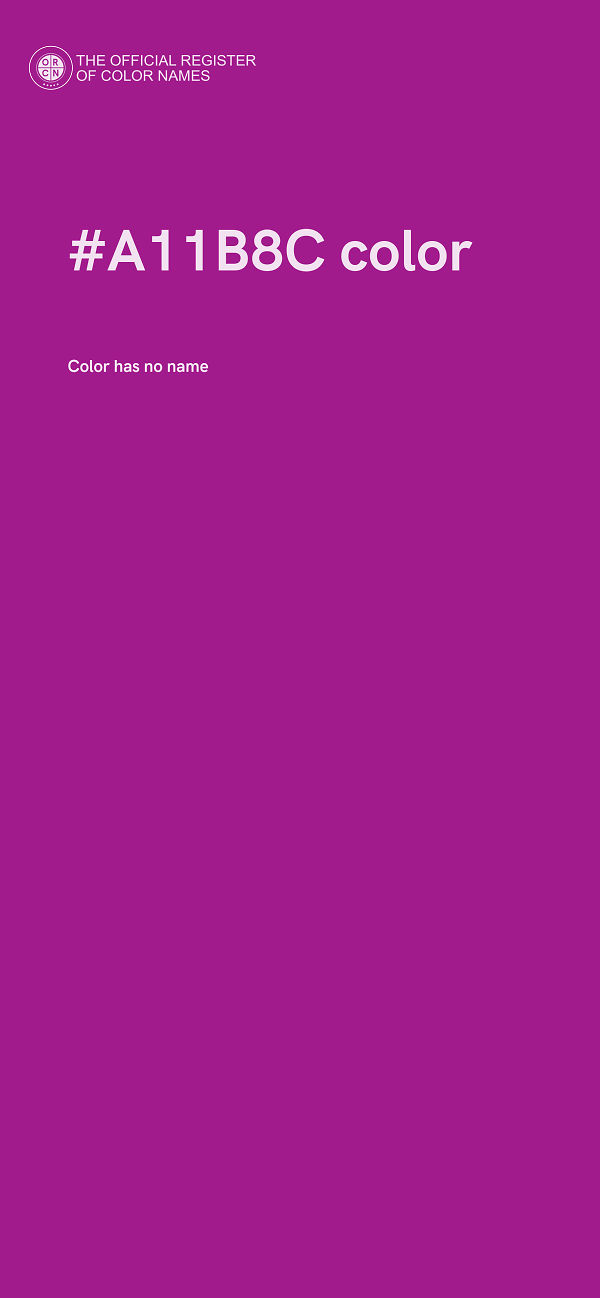 #A11B8C color image
