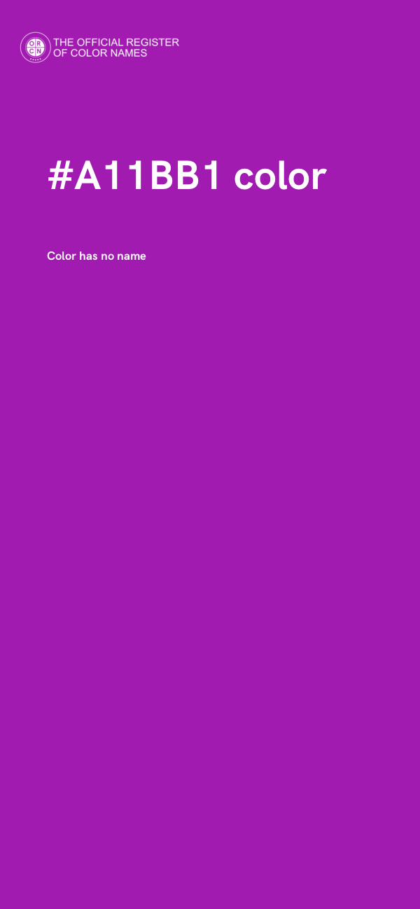 #A11BB1 color image