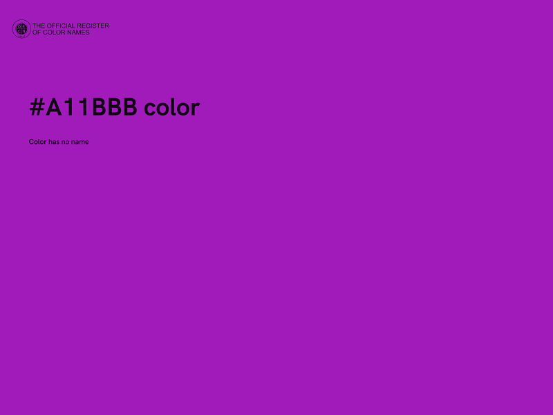 #A11BBB color image