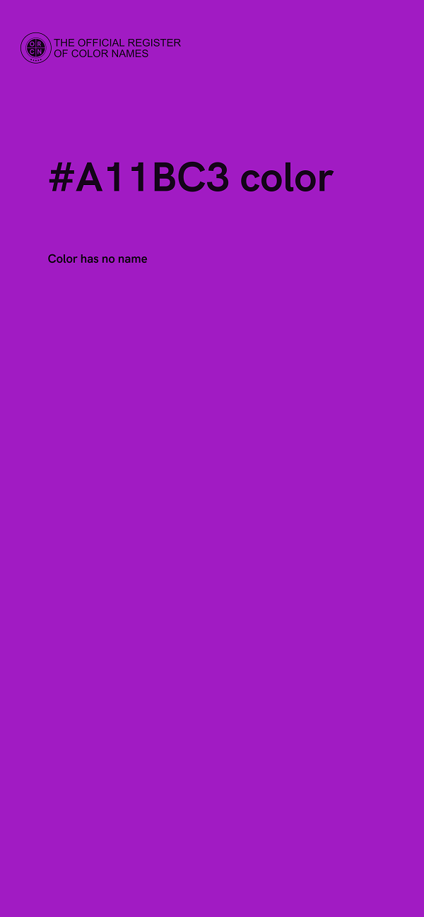 #A11BC3 color image