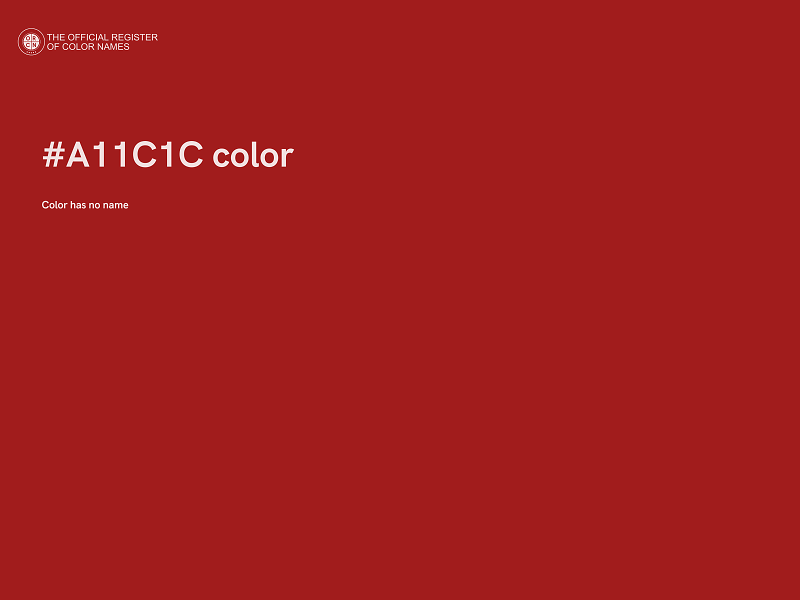 #A11C1C color image