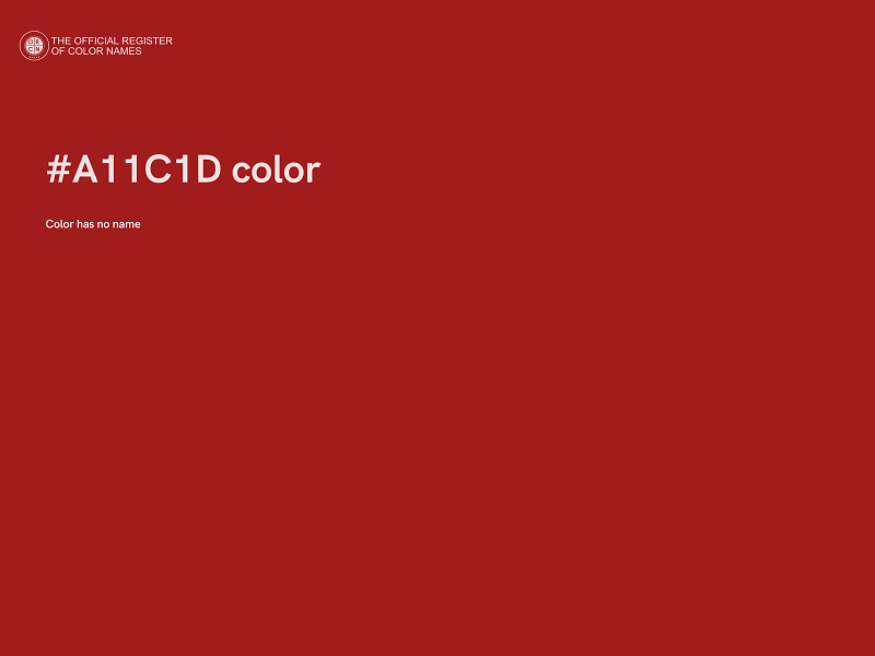 #A11C1D color image