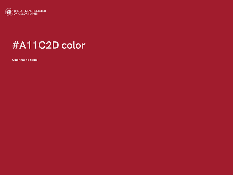#A11C2D color image