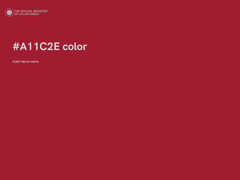 #A11C2E color image