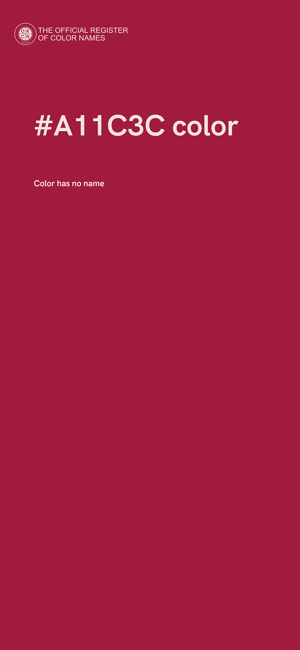 #A11C3C color image