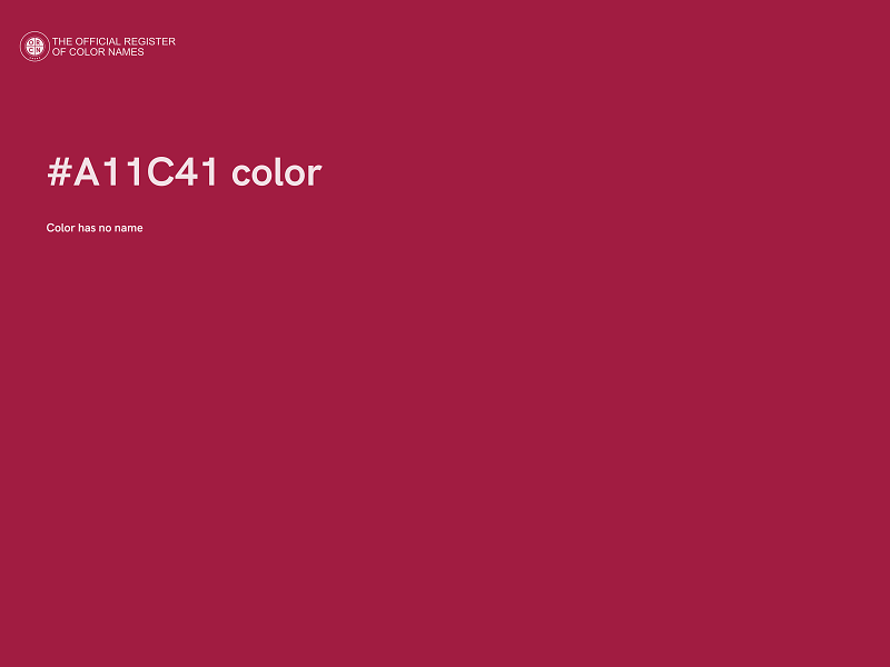 #A11C41 color image