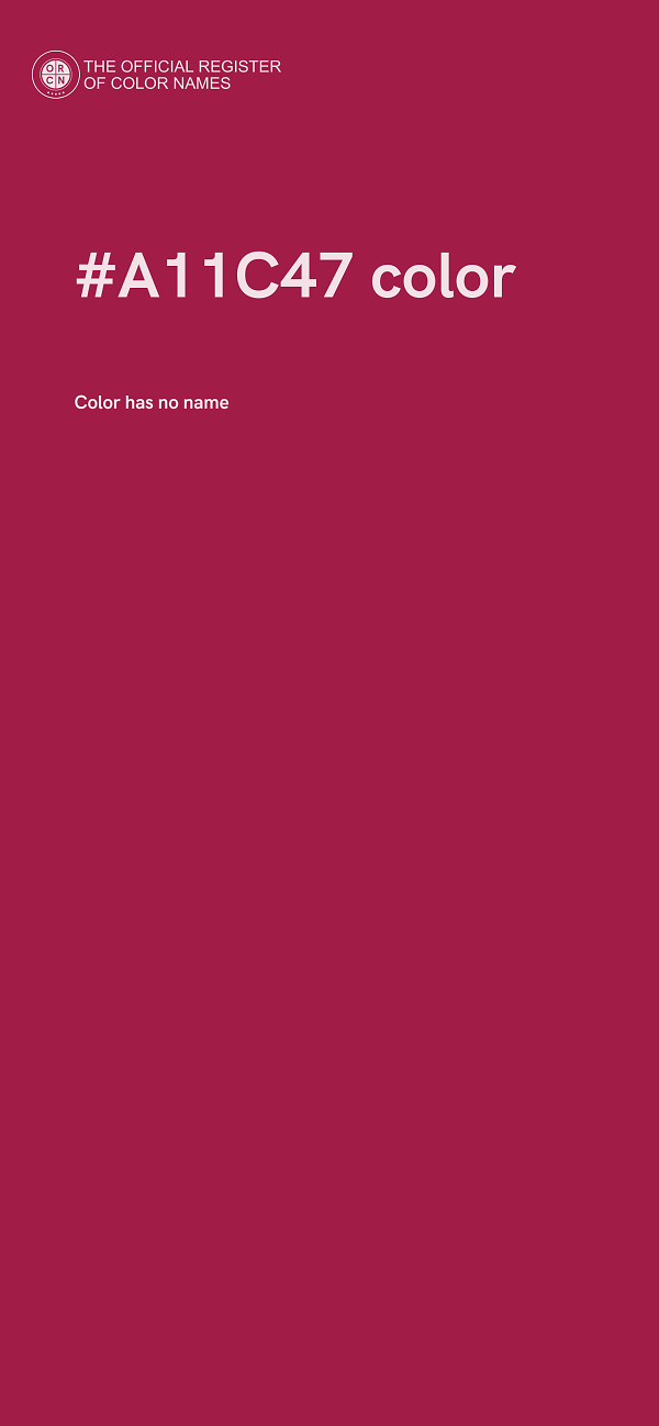 #A11C47 color image
