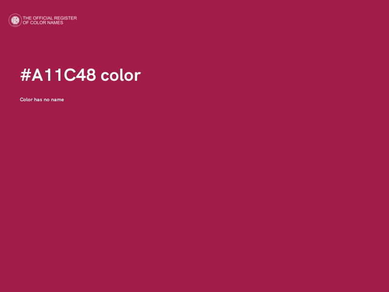 #A11C48 color image