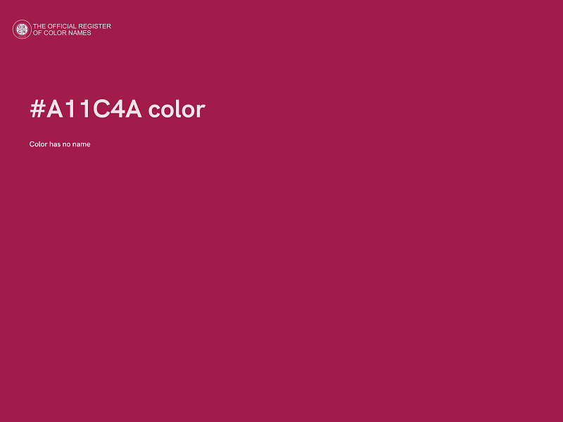 #A11C4A color image