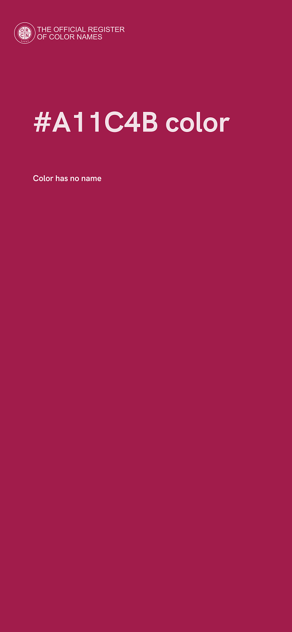 #A11C4B color image