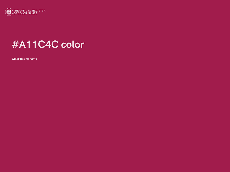 #A11C4C color image