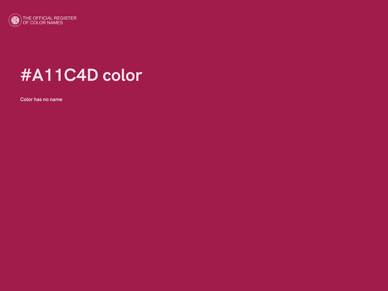 #A11C4D color image