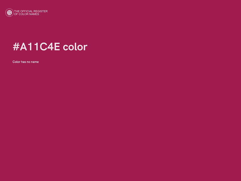 #A11C4E color image