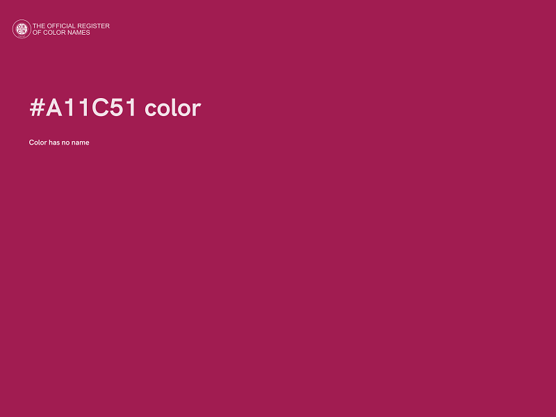 #A11C51 color image