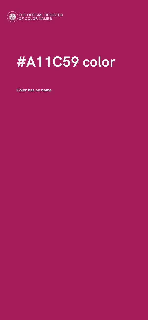 #A11C59 color image