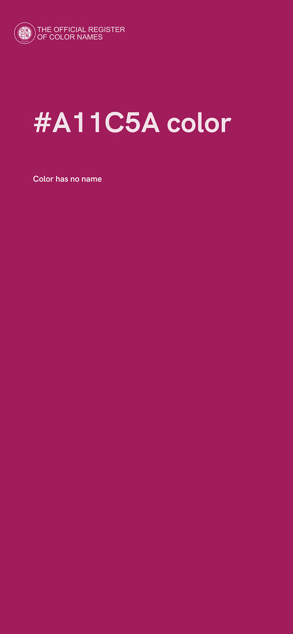 #A11C5A color image