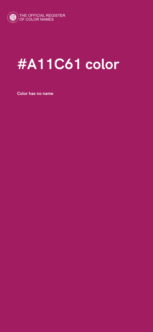 #A11C61 color image