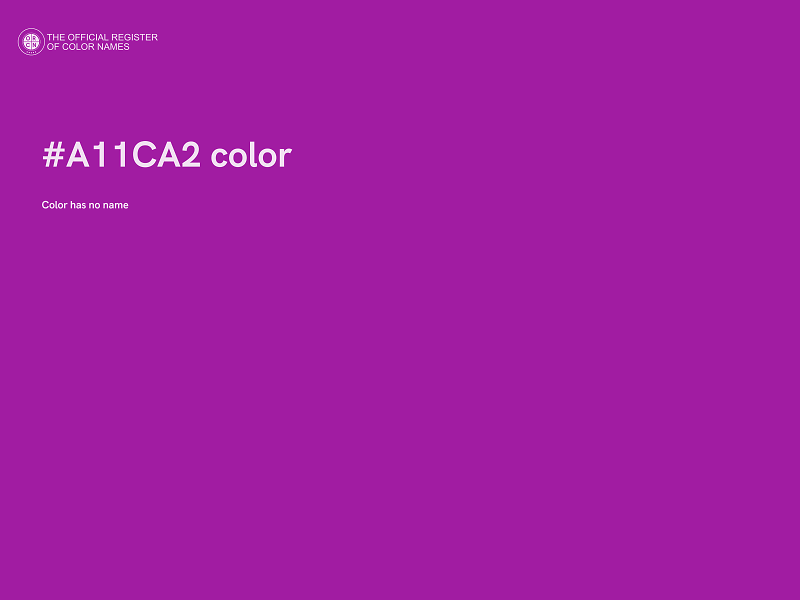 #A11CA2 color image