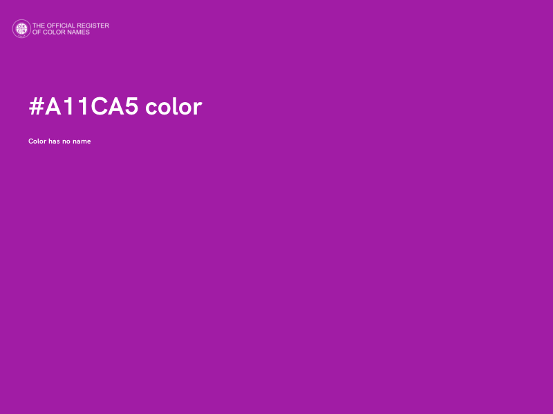#A11CA5 color image