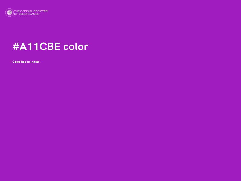 #A11CBE color image