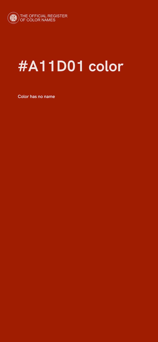 #A11D01 color image