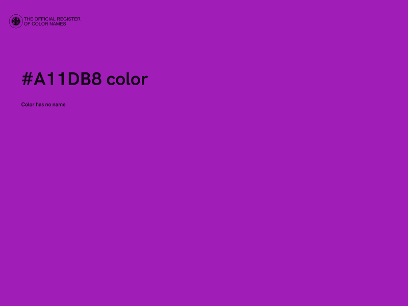 #A11DB8 color image