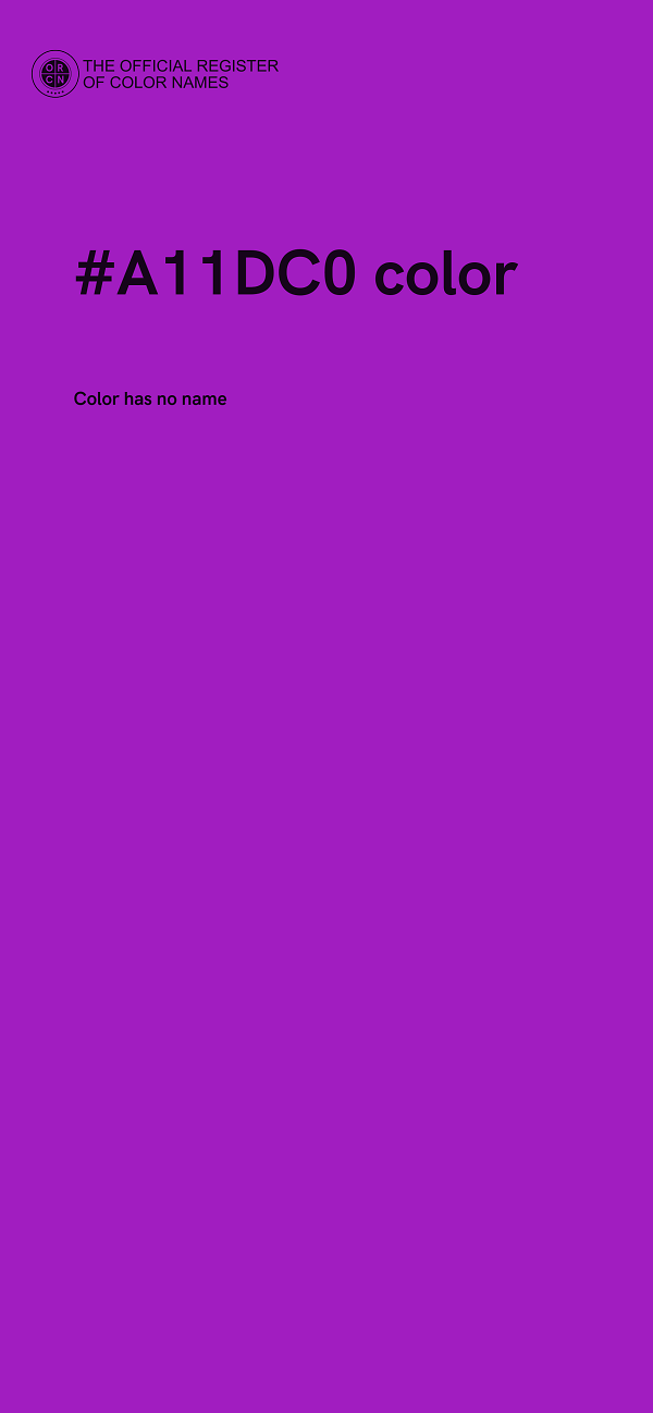 #A11DC0 color image