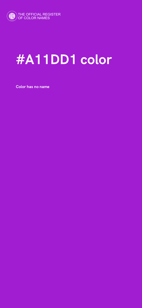 #A11DD1 color image