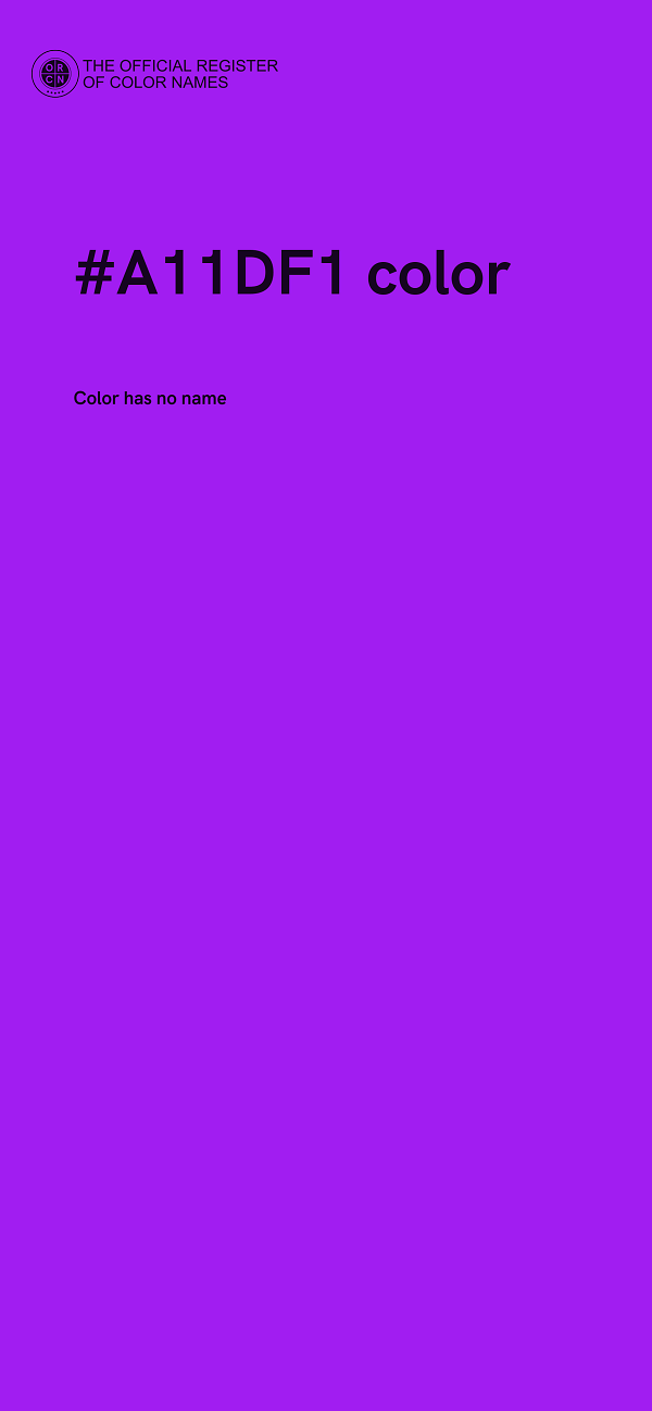 #A11DF1 color image