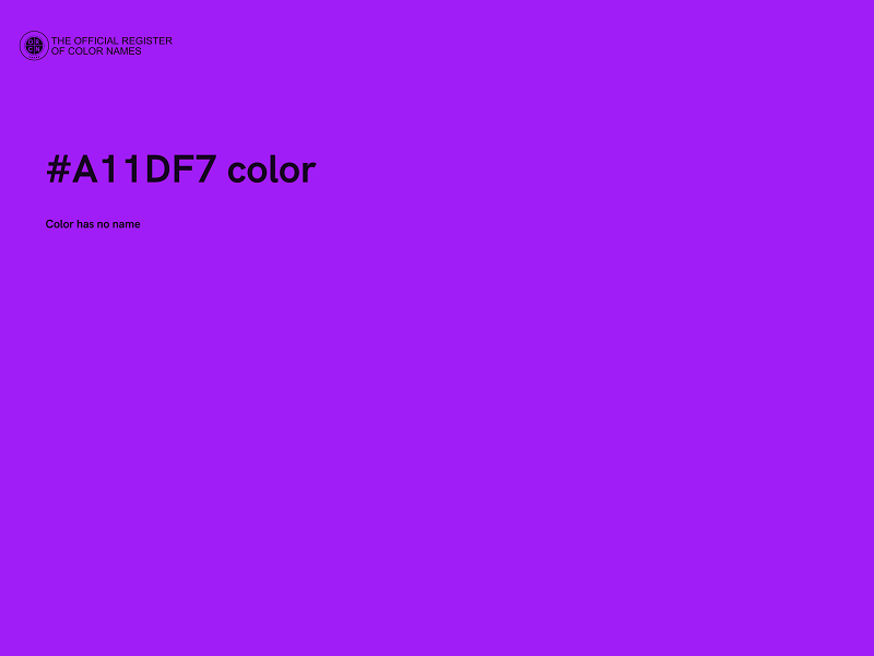 #A11DF7 color image