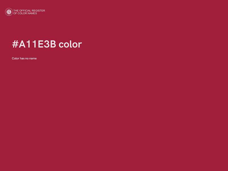 #A11E3B color image