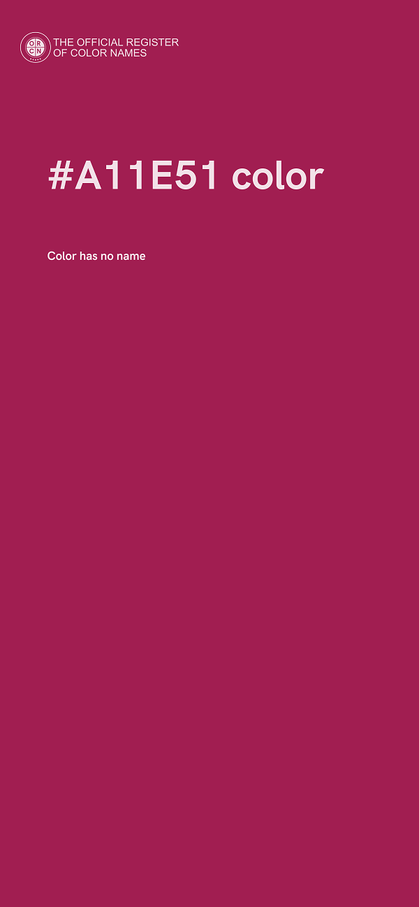 #A11E51 color image