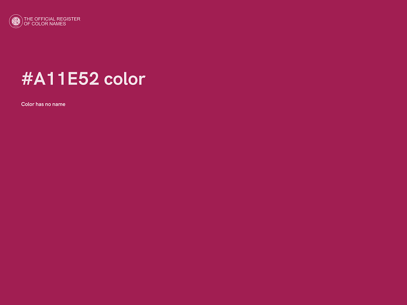 #A11E52 color image