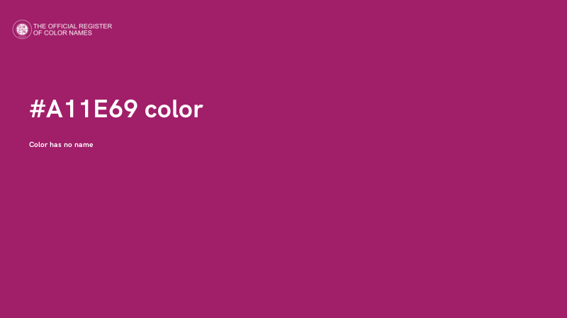 #A11E69 color image