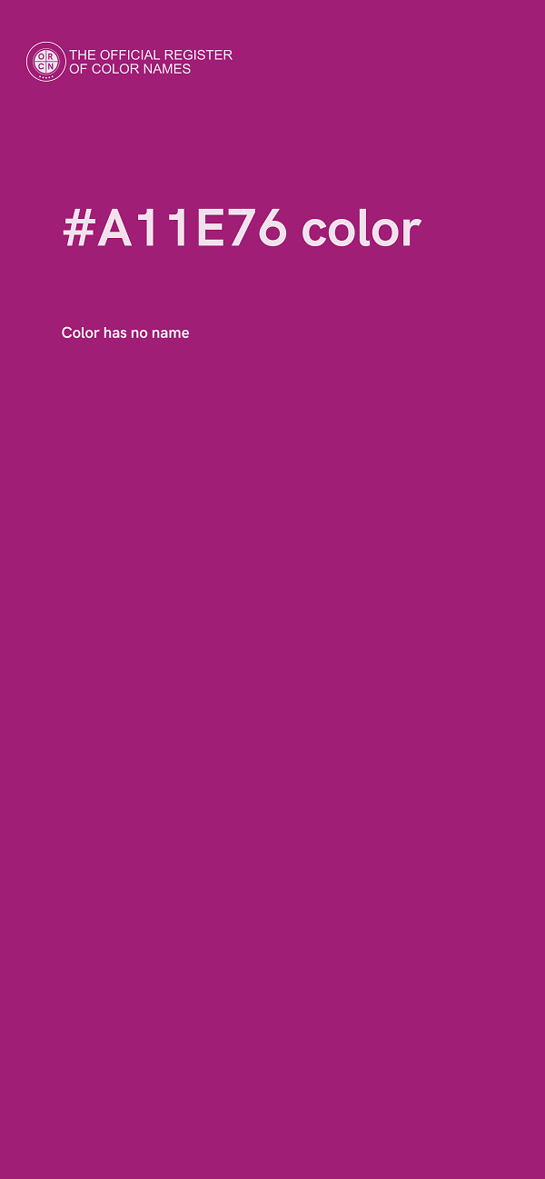 #A11E76 color image