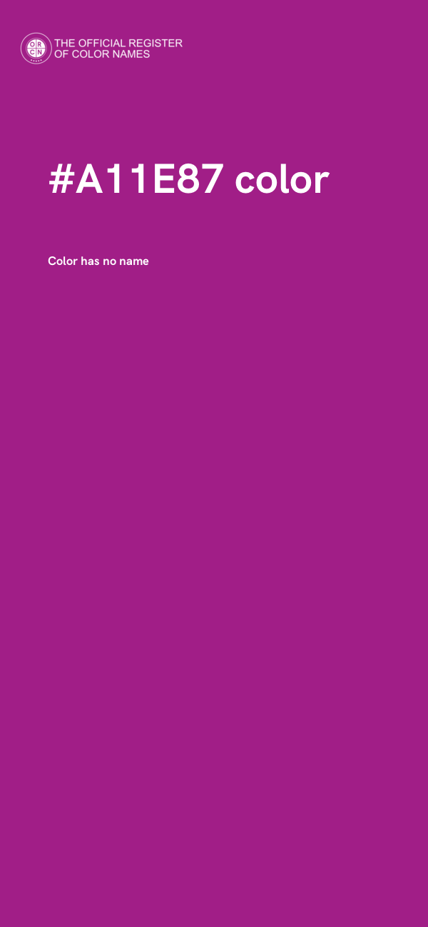 #A11E87 color image