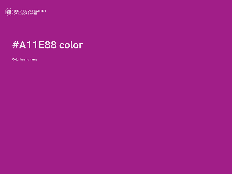 #A11E88 color image