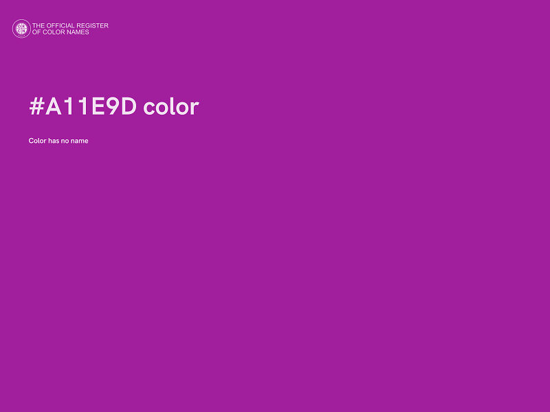 #A11E9D color image