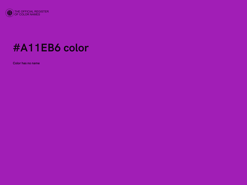 #A11EB6 color image