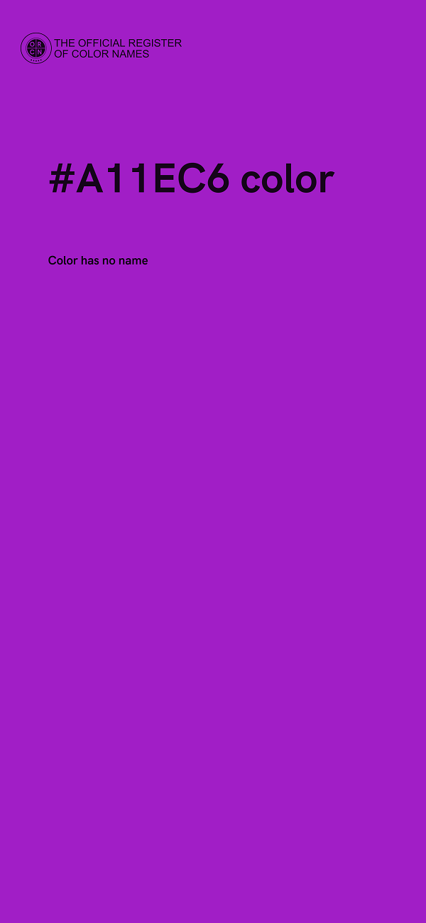 #A11EC6 color image